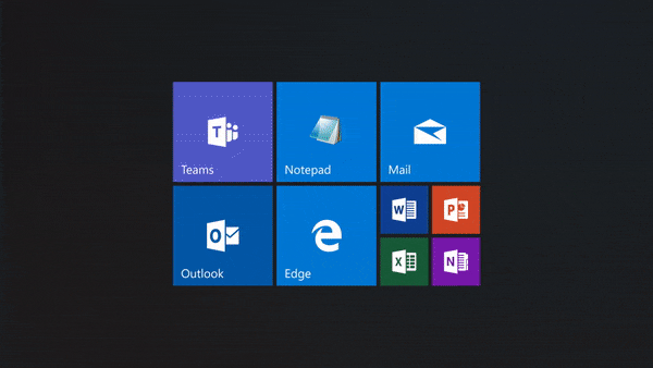 Видоизмененное меню пуск в Windows